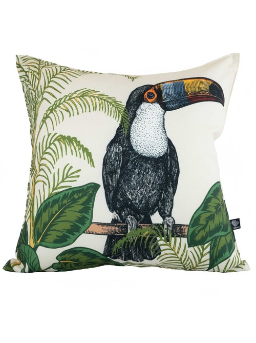 Coussin extérieur déperlant toucan - Kiabi