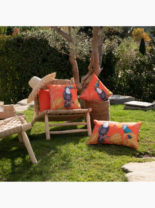 Coussin extérieur déperlant toucan - Kiabi