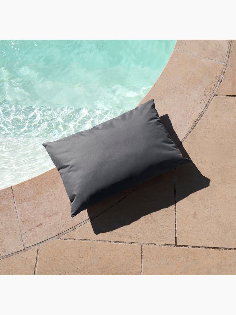 Coussin extérieur imperméable et déhoussable MINORQUE gris anthracite - Kiabi