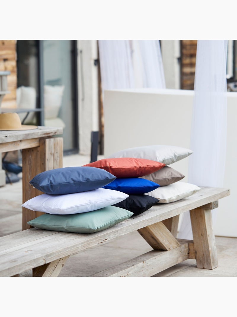 Coussin extérieur imperméable et déhoussable MINORQUE Noir - Kiabi