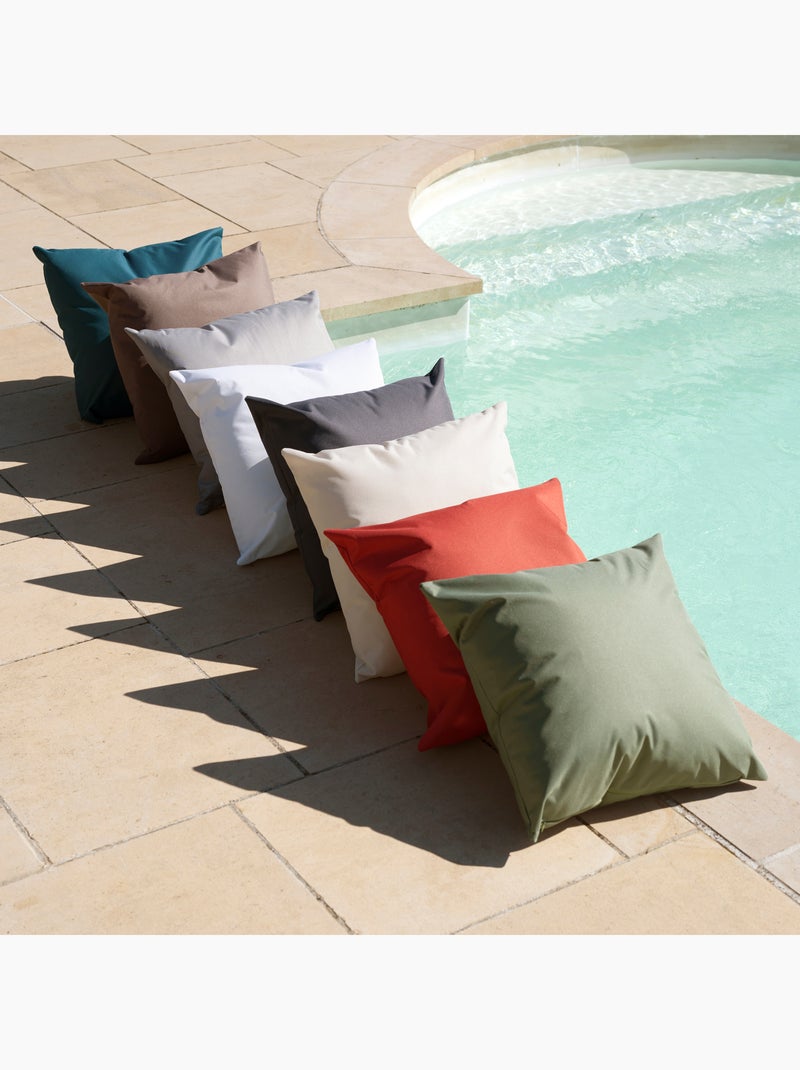 Coussin extérieur imperméable et déhoussable MINORQUE Rouge - Kiabi
