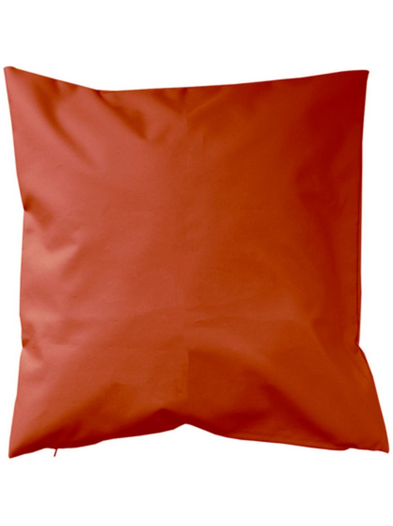 Coussin extérieur imperméable et déhoussable Rouge cerise - Kiabi