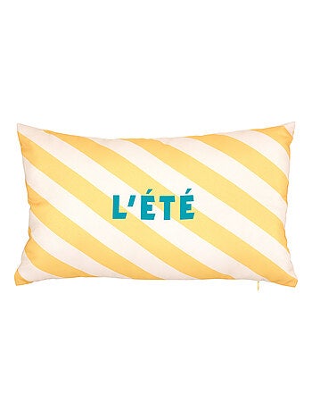 Coussin extérieur rayé "L'été
