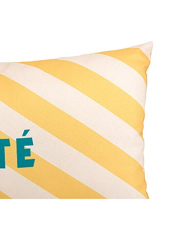 Coussin extérieur rayé "L'été