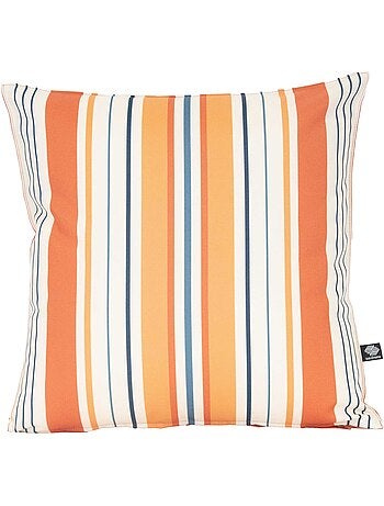Coussin extérieur rayé