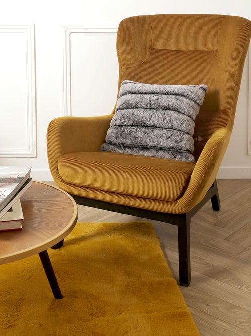 Coussin fausse fourrure collection SIMON - Kiabi