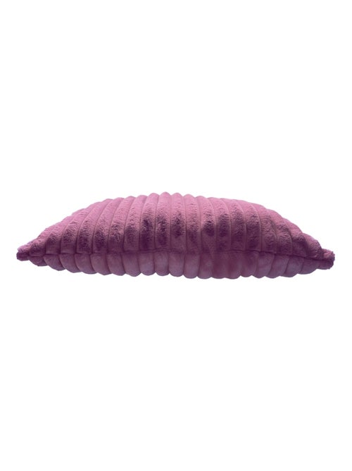 Coussin fausse fourrure côtelé ALBA 50x70 - Kiabi Coussin fausse fourrure côtelé ALBA 50x70 - Kiabi