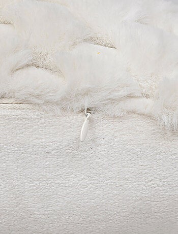 Coussin fausse fourrure Inuit - Effet tie and dye