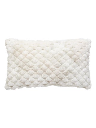 Coussin fausse fourrure Inuit  - Effet tie and dye
