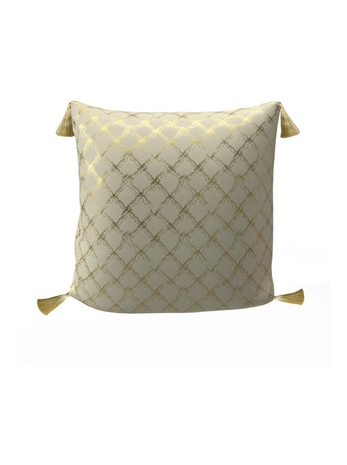 Coussin festif en pur coton 40x40 cm CELESTE or, par Soleil d'Ocre - Kiabi