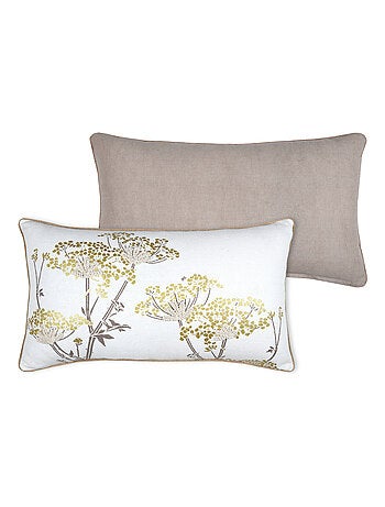 Coussin feuillage doré