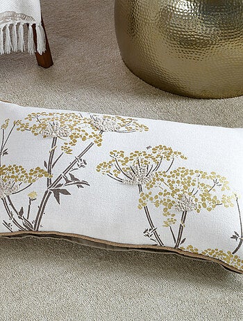 Coussin feuillage doré