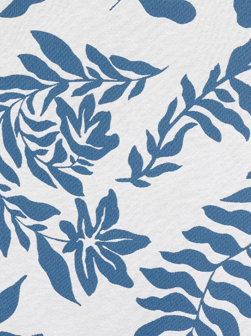 Coussin Feuillage Style Henri Matisse Bleu - Kiabi