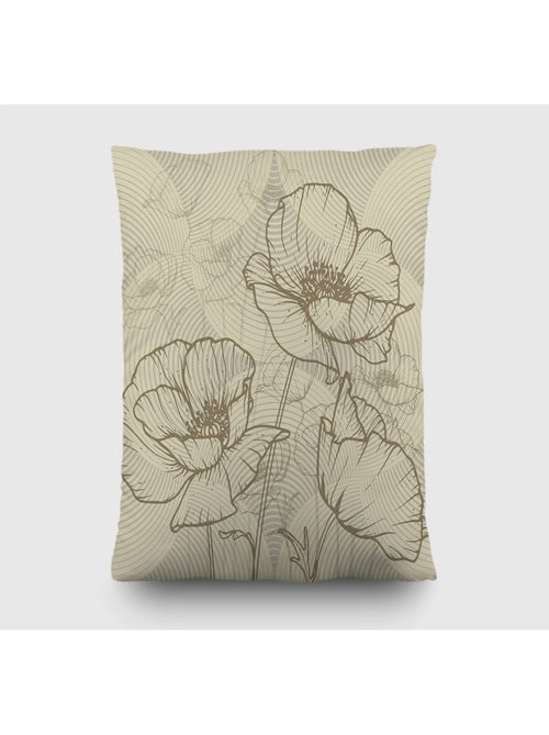 Coussin fleurs transparentes - 45 cm x 45 cm - Kiabi Coussin fleurs transparentes - 45 cm x 45 cm - Kiabi