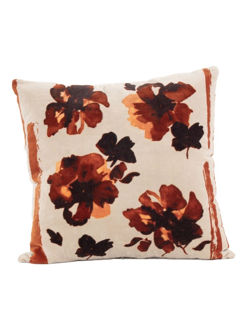 Coussin floral en velours - Kiabi Coussin floral en velours - Kiabi