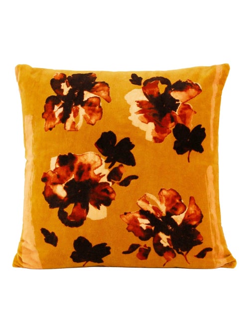 Coussin floral en velours - Kiabi Coussin floral en velours - Kiabi