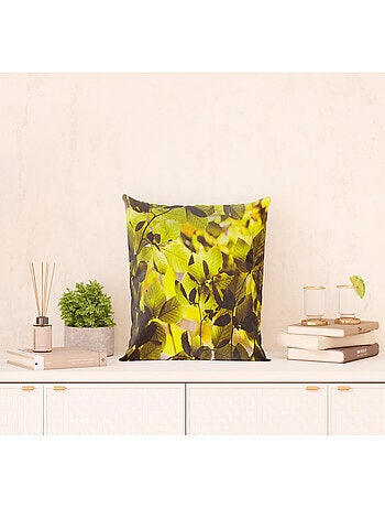 Coussin foret arbre verdure - 45 cm x 45 cm