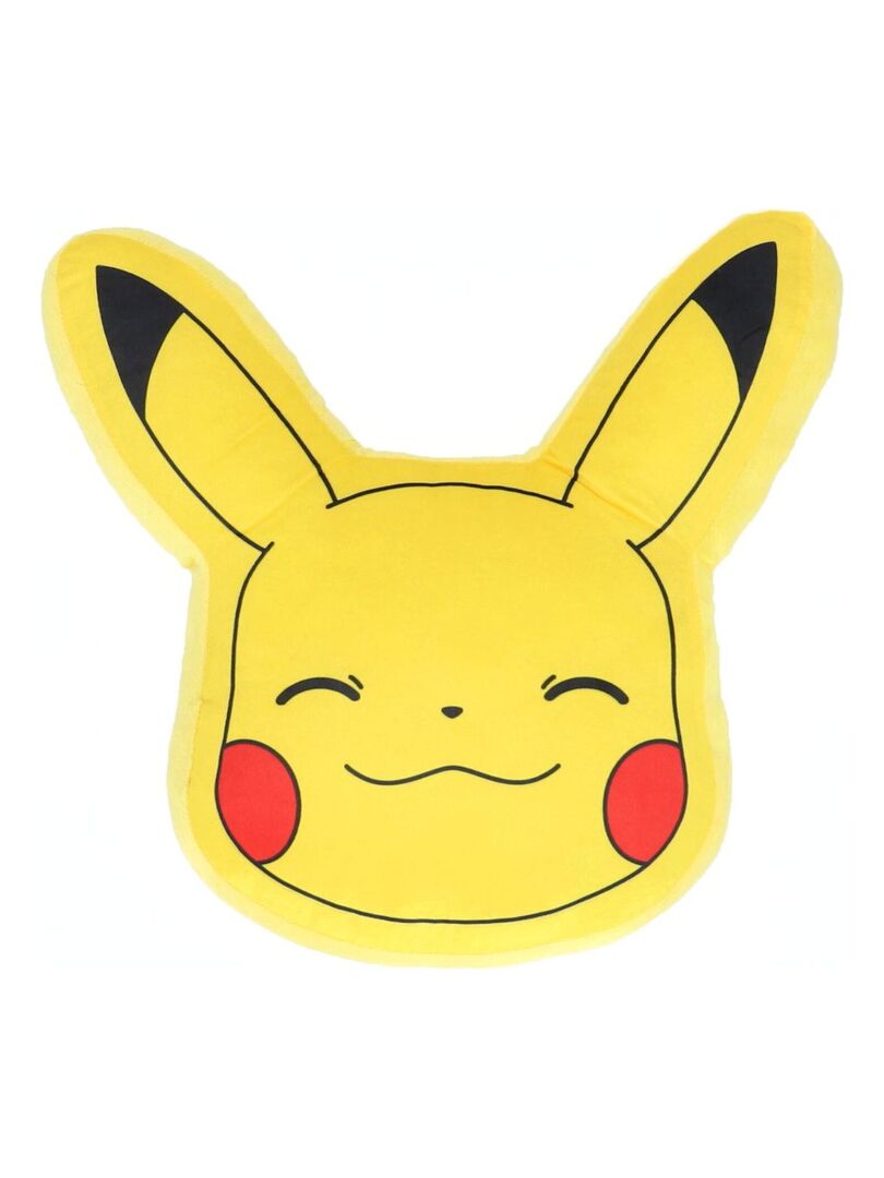Coussin Forme 3D Pokémon Pikachu - 100% Polyester Jaune - Kiabi