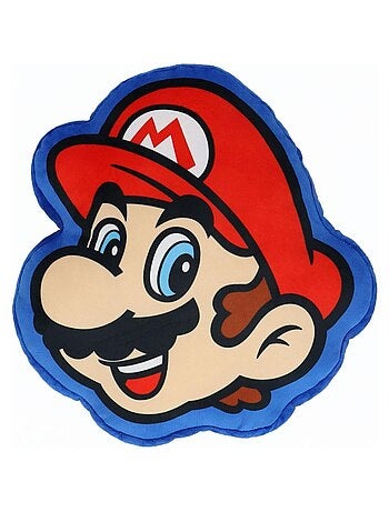 Coussin Forme 3D Super Mario - 100% Polyester