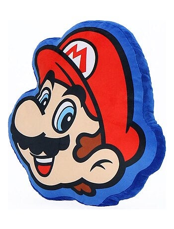 Coussin Forme 3D Super Mario - 100% Polyester