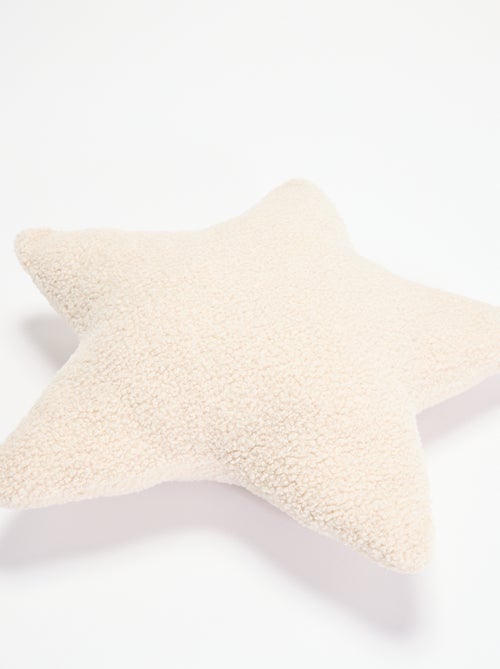 Coussin forme étoile en maille bouclette - Kiabi