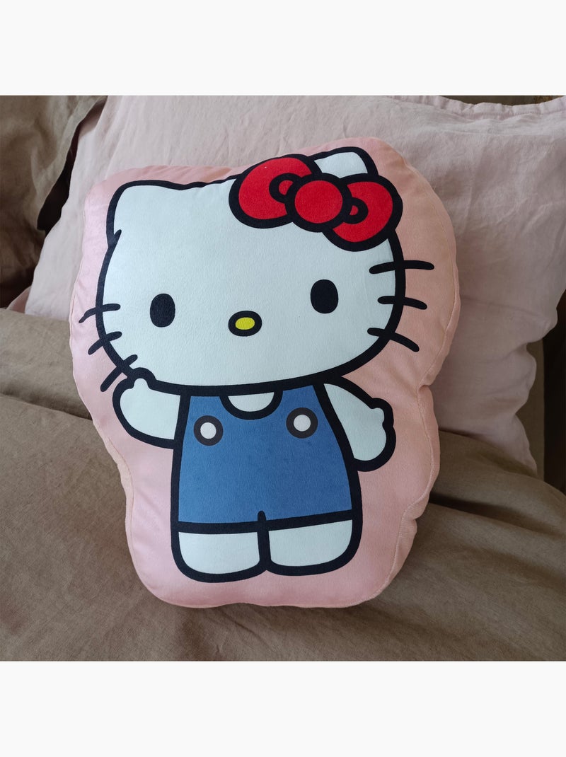 Coussin forme imprimé 100% Polyester, HELLO KITTY CHOU Rose - Kiabi