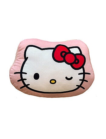 Coussin forme imprimé 100% Polyester, HELLO KITTY WINK
