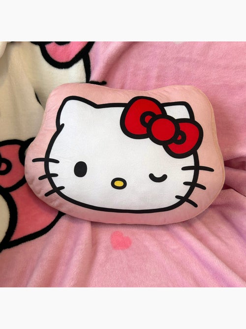 Coussin forme imprimé 100% Polyester, HELLO KITTY WINK - Kiabi