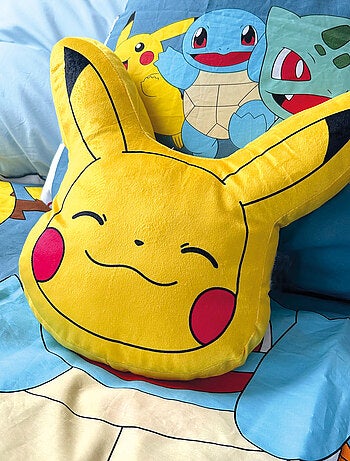 Coussin forme imprimé 100% Polyester, POKEMON YELLOW