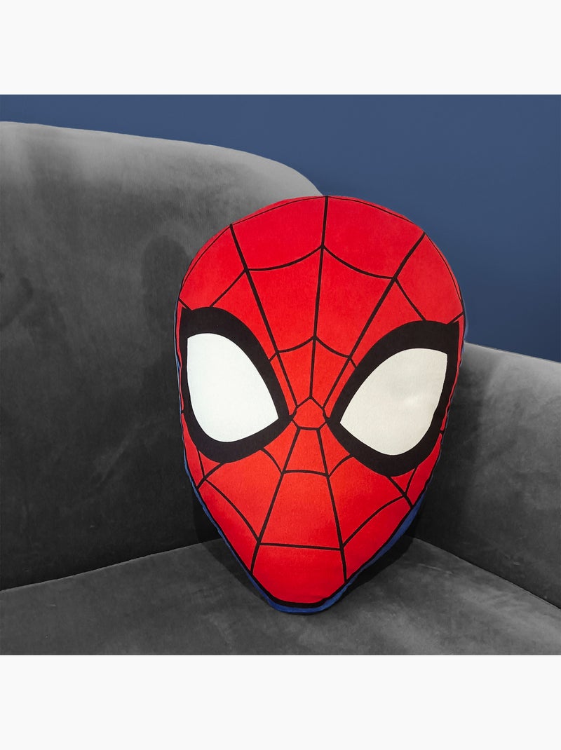 Coussin forme imprimé 100% polyester, spiderman hero head Rouge - Kiabi