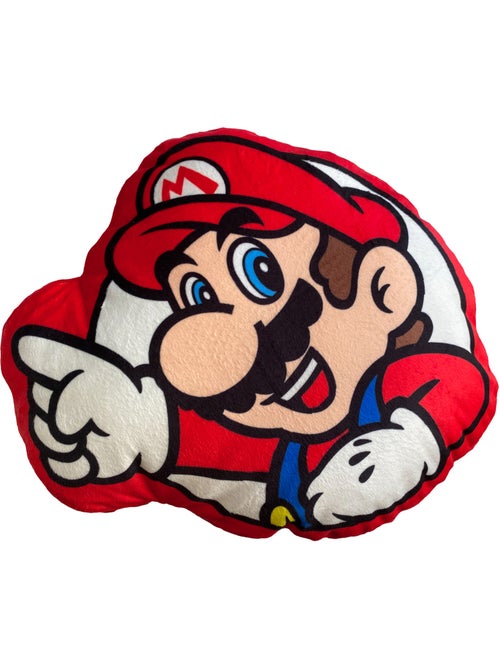 Coussin forme imprimé 100% Polyester, SUPER MARIO LEVEL UP - Kiabi