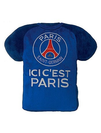 Coussin forme maillot velours brodé 100% polyester PSG MAILLOT