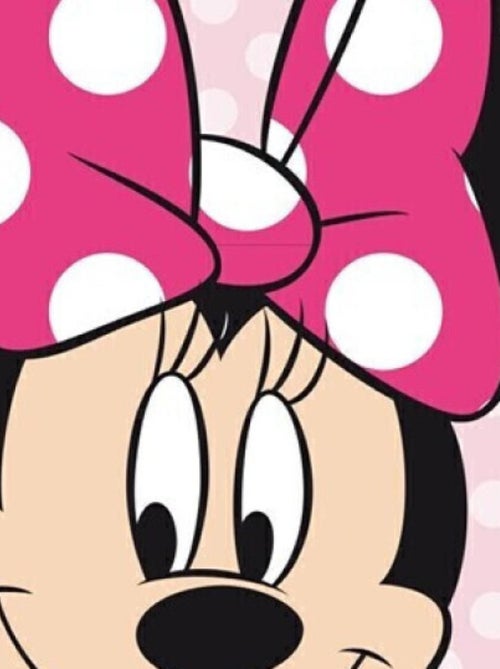 Coussin Forme Minnie Disney - Rose à pois blanc - Kiabi