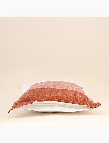 Coussin formes arrondies rouge, vert 40x40cm