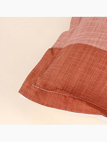 Coussin formes arrondies rouge, vert 40x40cm