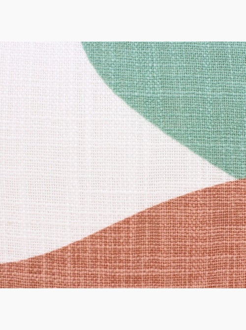 Coussin formes arrondies rouge, vert 40x40cm - Kiabi