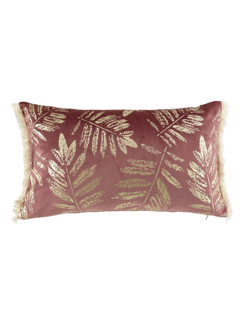 Coussin franges Collection Tropic Adelore Rose - Kiabi