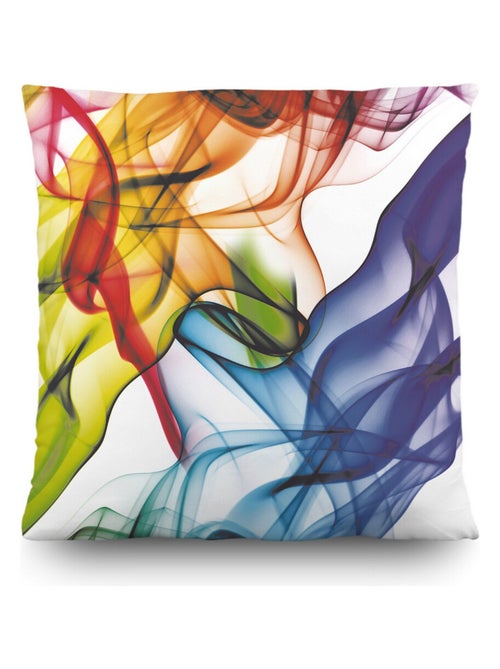 Coussin fumée en couleur tache de peintre - 45 cm x 45 cm - Kiabi Coussin fumée en couleur tache de peintre - 45 cm x 45 cm - Kiabi
