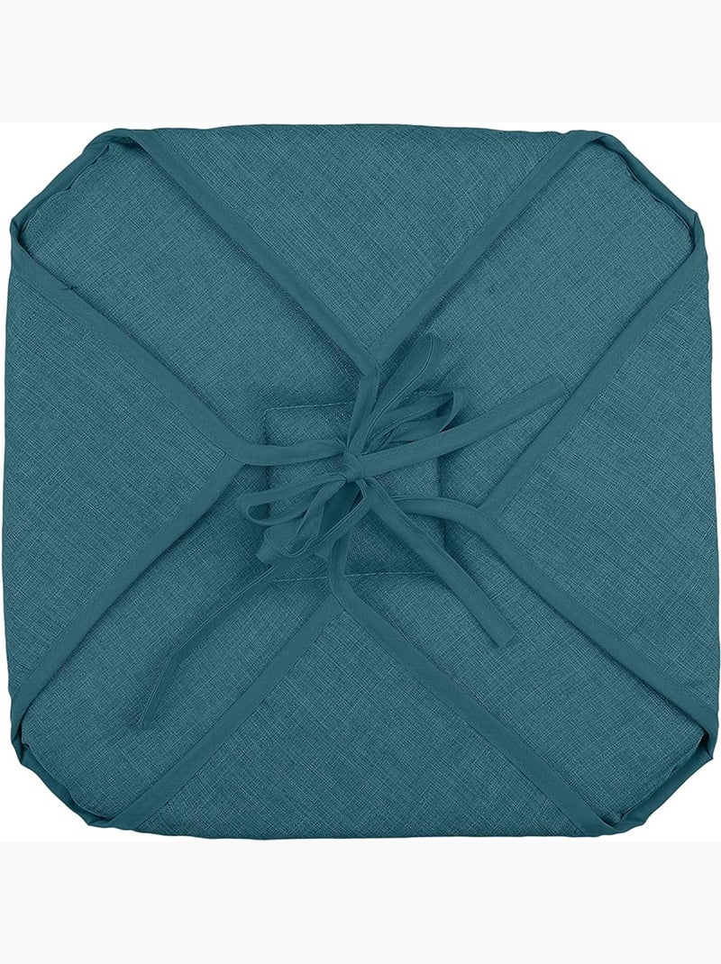 Coussin galette de chaise 4 rabats 40x40cm taupe chinee Taupe - Kiabi