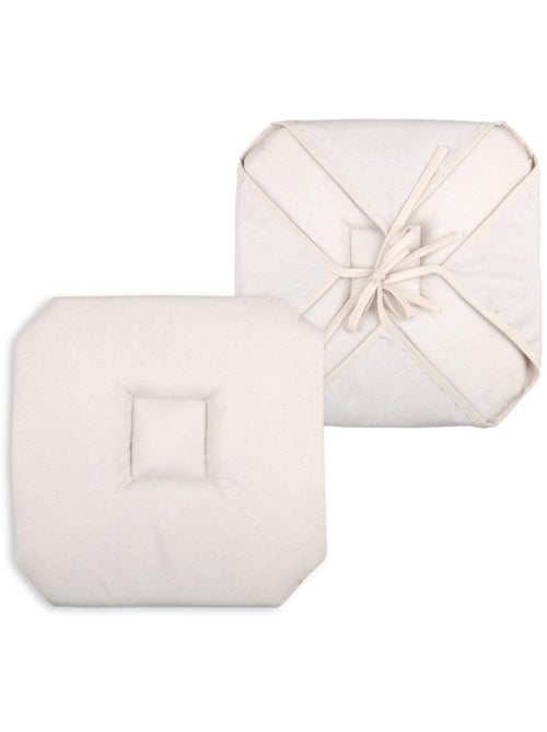 Coussin galette de chaise 4 rabats collection chinee - Kiabi Coussin galette de chaise 4 rabats collection chinee - Kiabi