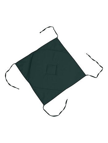 Coussin galette de chaise 4 rabats mastic 40x40cm