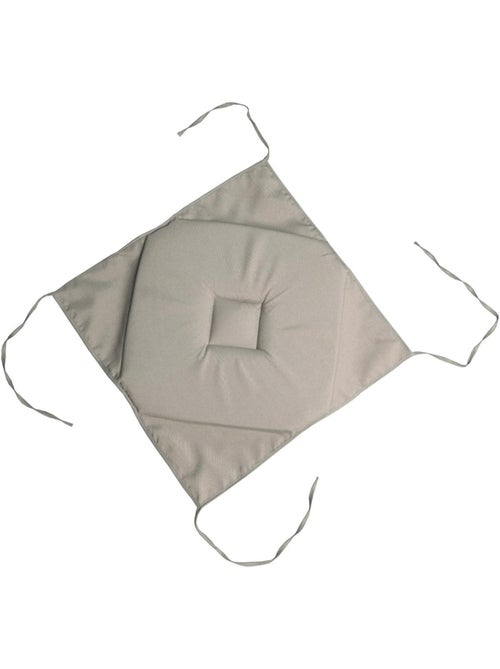 Coussin galette de chaise 4 rabats Lin 40x40cm - Kiabi