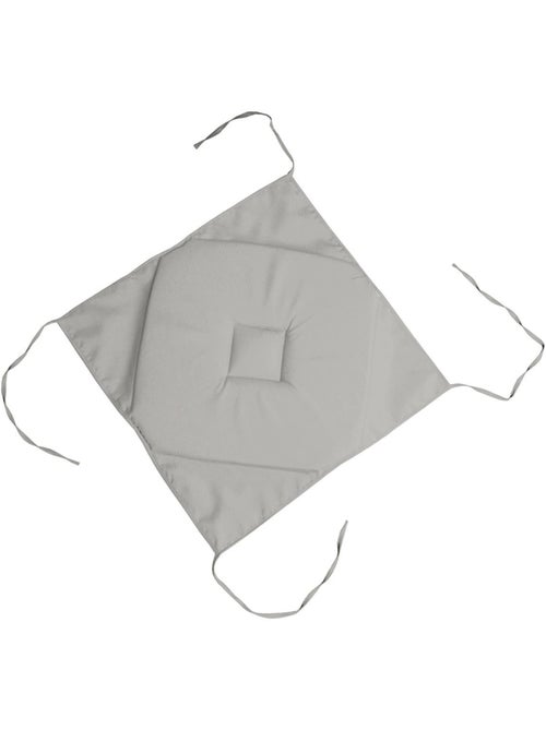 Coussin galette de chaise 4 rabats mastic 40x40cm - Kiabi
