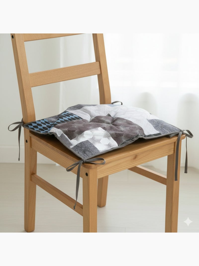 Coussin galette de chaise assise 36 x 36 cm lanix Gris - Kiabi