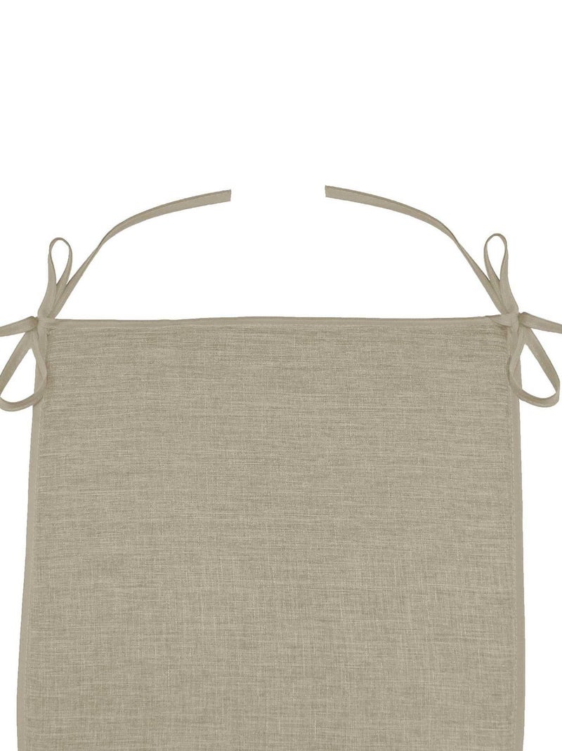 Coussin Galette de chaise Collection Chambray Newtons Beige - Kiabi