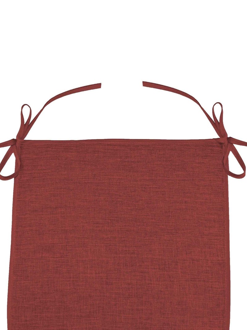 Coussin Galette de chaise Collection Chambray Newtons Rouge - Kiabi