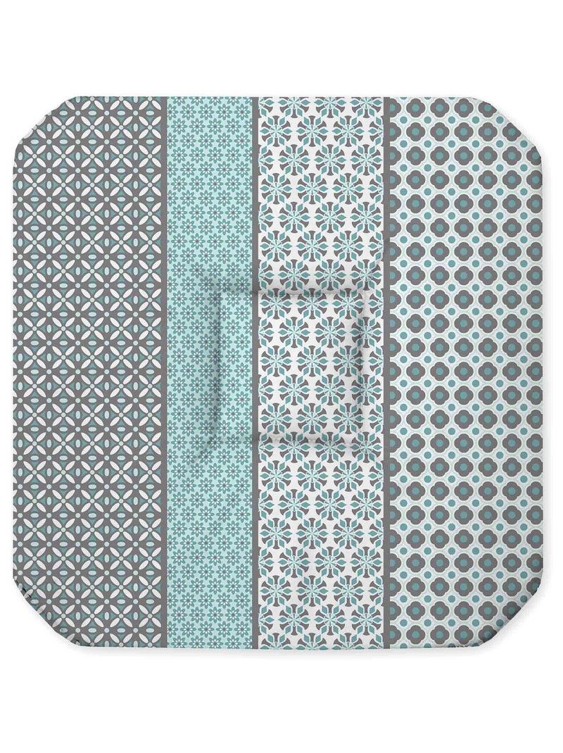 Coussin Galette de chaise Collection Damara Bleu ciel - Kiabi