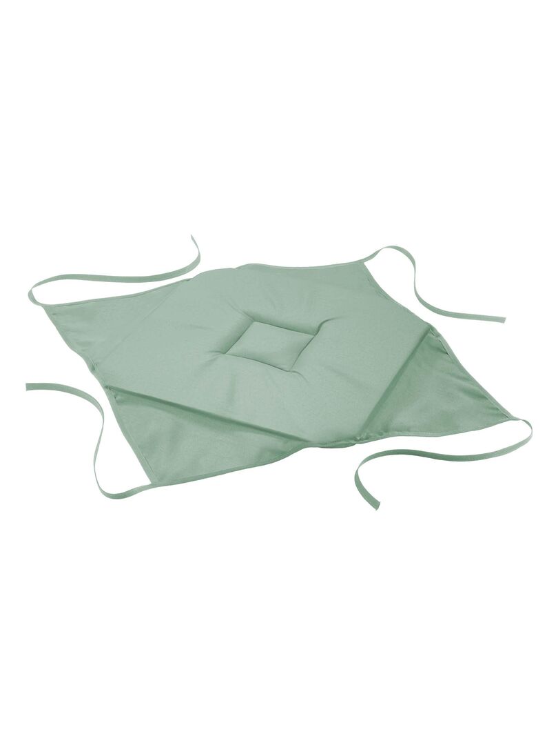 Coussin galette de chaise Essentielle Vert tilleul - Kiabi