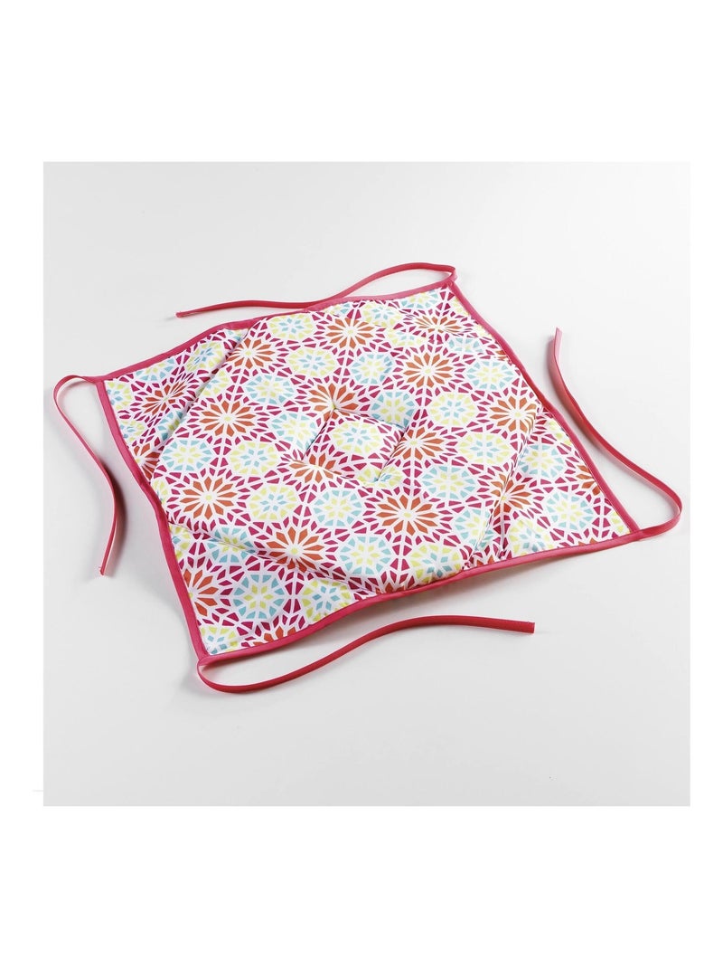 Coussin galette de chaise Kaleidas Rose - Kiabi