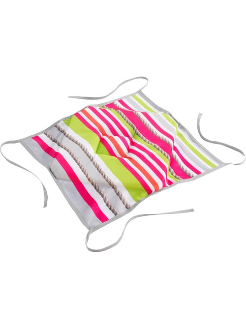 Coussin Galette de chaise rayée Matelot - Kiabi